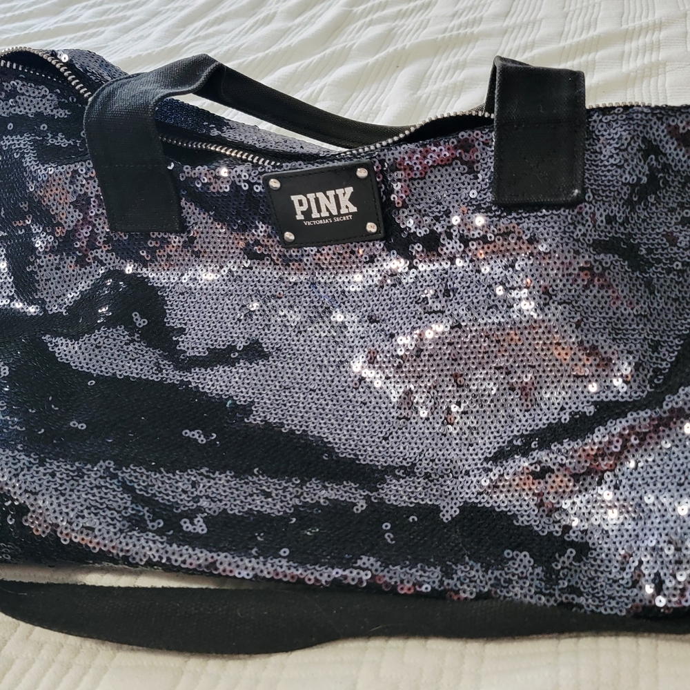 Pink Sequin Tote Bag